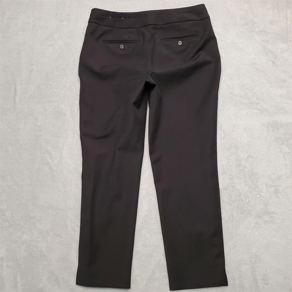 Chicos Pants Womens size 1 US 8 Medium‎ Black Dress Smart Casual Stretch Blend